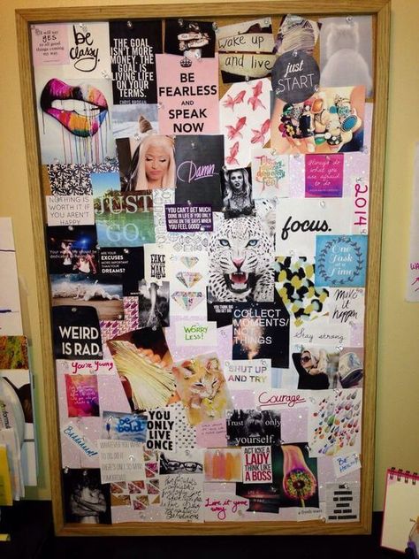 29 Vision Board Ideas (Creative ways to craft a motivating, personal vision board) Creative Vision Boards, Online Vision Board, Vision Boarding, Vision Board Diy, Vision Board Printables, Vision Board Ideas, Vision Board Examples, Vision Book, Vision Board Party