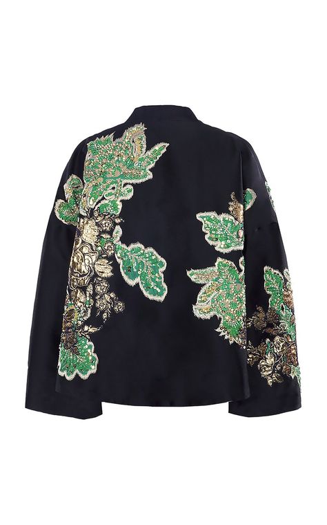 Kleo Embroidered Jacquard Jacket By Biyan | Moda Operandi Biyan Fashion, By Walid, Batik Kebaya, Jacquard Jacket, Effortlessly Chic Outfits, Classic Suit, Applique Dress, Warm Sweaters, Ocean Photography