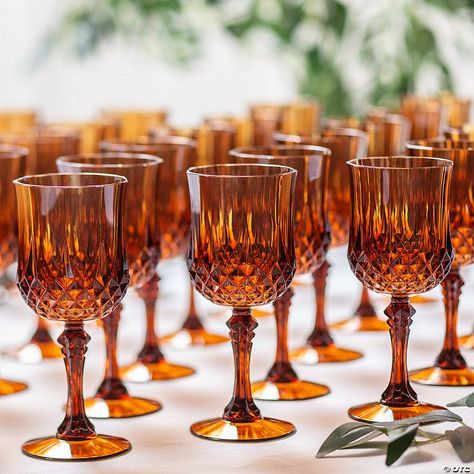 Plastic Wine Glasses, Catering Supplies, Orange Wedding, October Wedding, Wedding Mood, Large Weddings, Backyard Wedding, Decoration Table, Wedding Shower