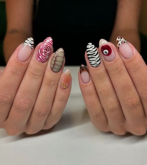 Doing this was like listening to Justin Bieber for the first time I just never wanted it to end but #neversaynever - - #nailtech #nails #geloverlay #promnails #nailtech #nails #nailart #summernails #fallnails #nailart #summer #brightnails #cutenails #summernailinspo #nailinspo #utahnails #nailideas #woodscross #bountiful #smallbuisness #halloweennails #handpainted #bountifulnailsalon #woodscrossnailsalon #woodscrosssalon #bows #thanksgivingnails #christmasnails #holidaynails Aura Design Nails, White Background Nails, 2024 Nail Ideas, Nailart Summer, Funky Nail Designs, Retro Nails, Vintage Nails, Simple Gel Nails, Summery Nails