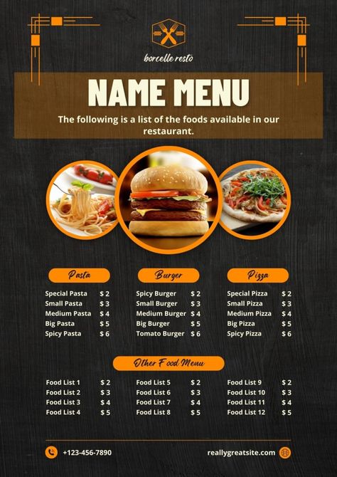 I will create visually appealing menus for pizza, burger shops, and restaurants. Attract your customers with a professional design. Ux Typography, Pasta Menu, Burger Specials, Spicy Pizza, Spicy Burger, Pasta Shop, Pasta Box, Big Pizza, Pizza Burger