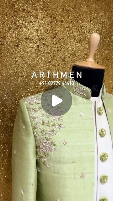 WearArthmen : Affordable Luxury Clothing Brand on Instagram: "Elevating the Engagement Look with a touch of Contemporary Elegance, Open Sherwanis showcasing zardosi variations with a pinch of French knots and rings, intricately crafted giving the groom dapper and dynamic look.

For appointment, order & queries please DM/ Call/ Whatsapp on +91 89779 44413

Visit Store @ Chirag Ali Lane, Abids, Hyderabad

Available only on order (2-3 weeks)

https://arthmen.com/

Affordable Luxury Clothing Brand

#arthmen 
#weararthmen #weararthmenwearpride #arthmenlife #ourgroomourpride 

#engagement #engagementring #engagementphotography #engagementoutfit #engagementlook #groom #pellikoduku #pellikuthuru #pelli" Indian Wedding Clothes For Men, Engagement Look, Luxury Clothing Brands, Wedding Clothes, French Knots, Engagement Outfits, Fancy Blouses, Fancy Blouse Designs, Wedding Mood Board