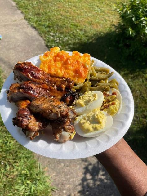 Black Bbq Food, Bbq Plates Black People, Homecooked Meals, People Food, Soul Food Dinner, Food Babe, Food Goals, Food Platters, Healthy Meal Prep