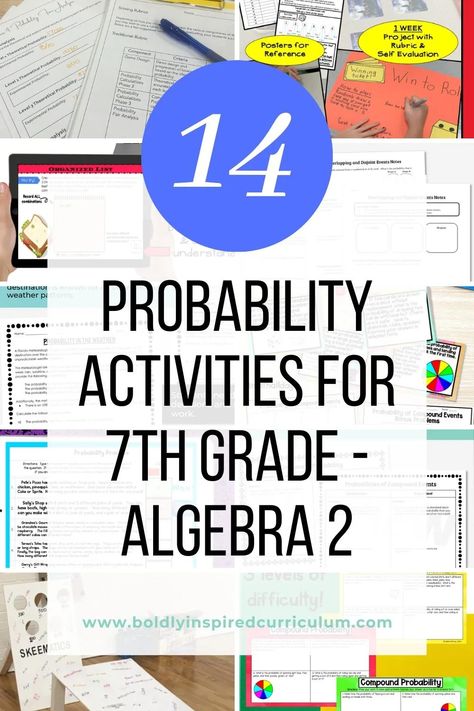 Math Writing Prompts, Probability Lessons, High School Math Lesson Plans, Probability Activities, Simple Probability, Probability Math, Activities For The Classroom, High School Math Teacher, Differentiation Math