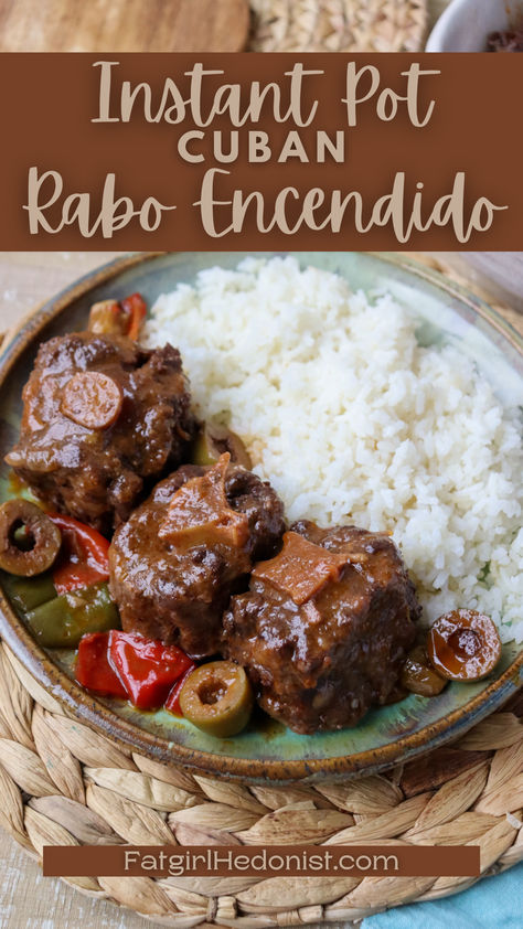 Cuban Oxtail Recipes Instant Pot, Oxtail Recipes Jamaican Instant Pot, Ox Tails Instant Pot, Instapot Oxtail Recipes, Instant Pot Spanish Recipes, Oxtail Recipes Southern Instant Pot, Spanish Oxtail Recipes, Leg Quarter Recipes Instant Pot, Oxtail Instant Pot Recipe