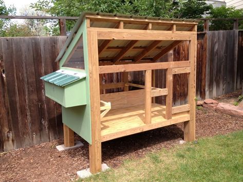 Colorado Coop | BackYard Chickens - Learn How to Raise Chickens Chicken Coop Off Ground, Chicken Coop Off The Ground, Chicken Coop Roof, Chicken Coop Designs Diy, House In Colorado, Backyard Coop, Chicken Roost, Cute Chicken Coops, Small Chicken Coops