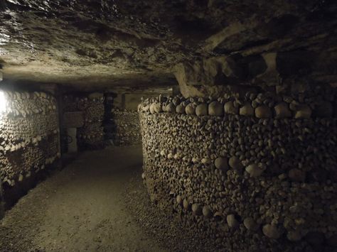 The World's Largest Graveyard” – Catacombs of Paris | Browsing The ... Catacombs Aesthetic, Catacombs Of Paris, Rome Catacombs, Paris Video, Underground Tunnels, The Catacombs, Trash Panda, Step Inside, Best Places To Travel