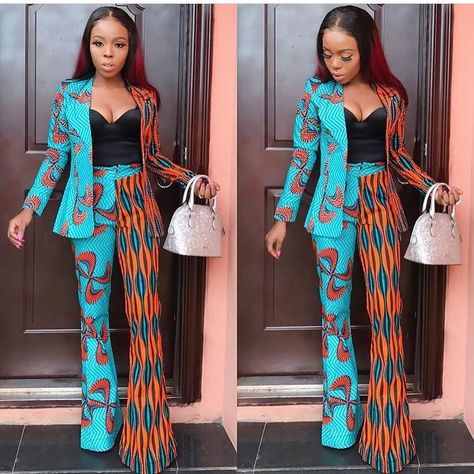 Shweshwe Dresses South Africa, African Jacket, Neck Scarfs, Ankara Trousers, Nigerian Fashion Ankara, Nigerian Style, Trendy Ankara Styles, Ankara Clothing, Shweshwe Dresses