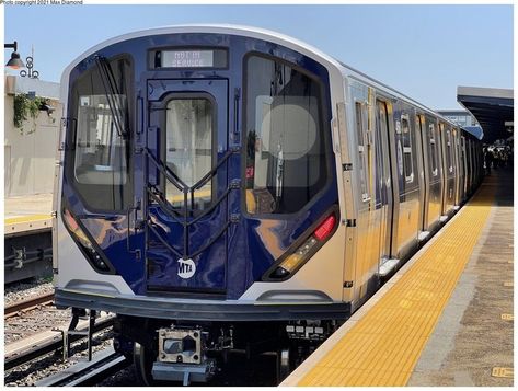 NYC MTA R-211 subway cars testing on Far Rockaways. Mta Train, Modern New York Subway Train Interior, Subway Interior Train, 6 Train Nyc, Mta Subway, Nyc Subway Train, Subway Train, New York Subway, U Bahn