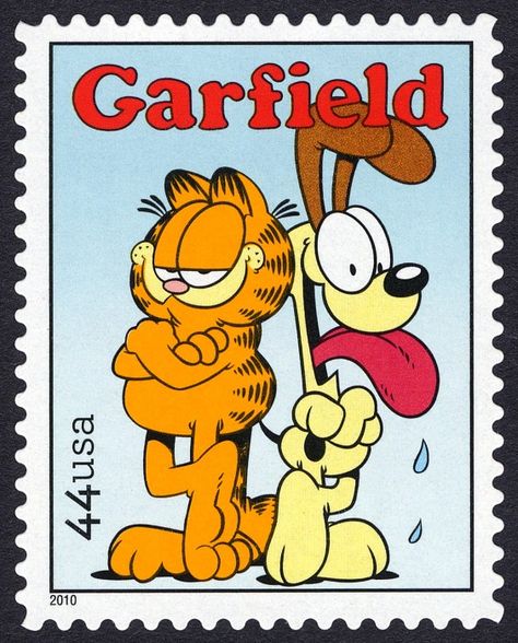 Sunday Funnies, Garfield Cartoon, Garfield Cat, Garfield And Odie, Vintage Cartoons, Commemorative Stamps, Cartoon Posters, Free Cartoons, Vintage Postage