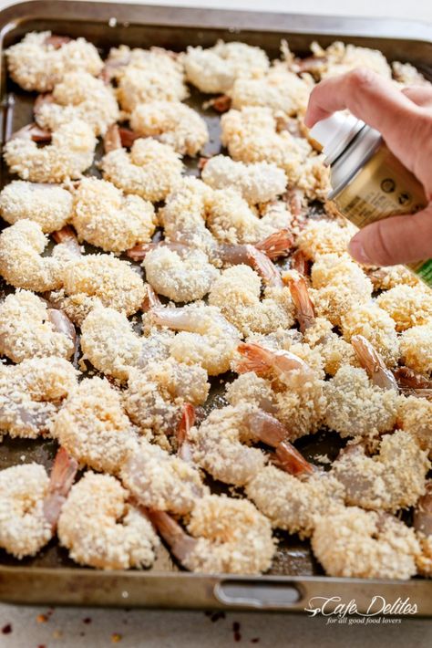 Shrimp Panko, Oven Baked Shrimp, Beer Battered Shrimp, Shrimp In The Oven, Fried Shrimp Recipes, Crispy Oven Fries, Baked Shrimp Scampi, Fresh Shrimp, Crispy Shrimp