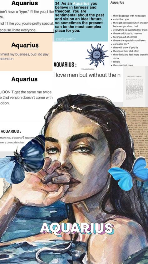 Aquarius ♒️ #homedecor #outfitinspo #vintage #nature #beauty #vibes #music #books #wallpaper #aesthetic #aquarius Aquarius Girl, Aquarius Aesthetic Wallpaper, Aquarius Wallpaper, Aquarius Core, Aquarius Core Aesthetic, Zodiac Sign Aquarius Aesthetic Wallpaper, Astrology Wallpaper Aquarius, Aquarius Energy Aesthetic, Aquarius Vibes