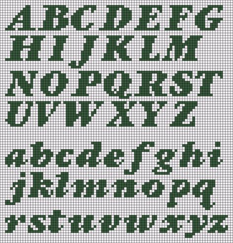 Crochet Alphabet, Crochet Letters, Graph Crochet, Cross Stitch Fonts, Font Alphabet, Alphabet Fonts, Pixel Crochet, Tapestry Crochet Patterns, Crochet Design Pattern