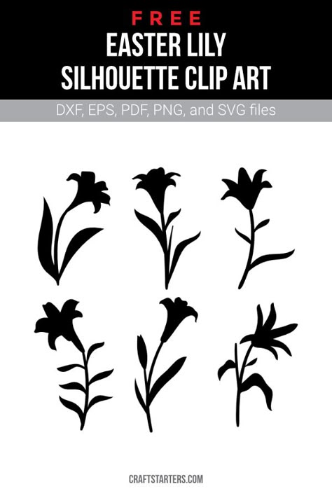 Lily Template Free Printables, Lily Silhouette, Lily Flower Stencil, Lily Flower Silhouette, Daffodil Silhouette, Lily Vector Flower, Lily Nails, Fairy Silhouette, Flower Silhouette