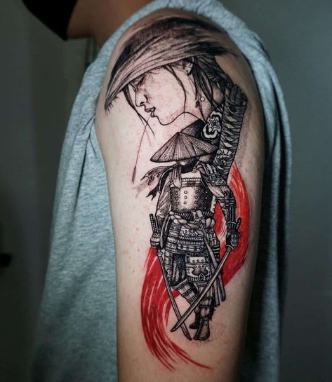 Dramatic & Scary Samurai Sleeve Tattoo Samurai Tattoo On Leg, Samurai Leg Tattoo Men, Tattoo Ideas For Men Forearm Half Sleeves Japanese, Japanese Leg Tattoo Men, Samurai Arm Tattoo, Japanese Forearm Tattoo For Men, Samurai Forearm Tattoo, Samurai Leg Tattoo, Japanese Tattoo Forearm