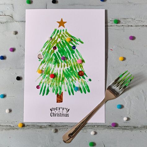 Eyfs Xmas Card Ideas, Eyfs Xmas Cards, Kids Christmas Crafts Toddlers, Process Art Christmas Cards, Christmas Art Projects For Kids Easy, Nursery Christmas Card Ideas, Christmas Card Ideas For Preschool, Christmas Card Year 1, Children’s Christmas Card Idea