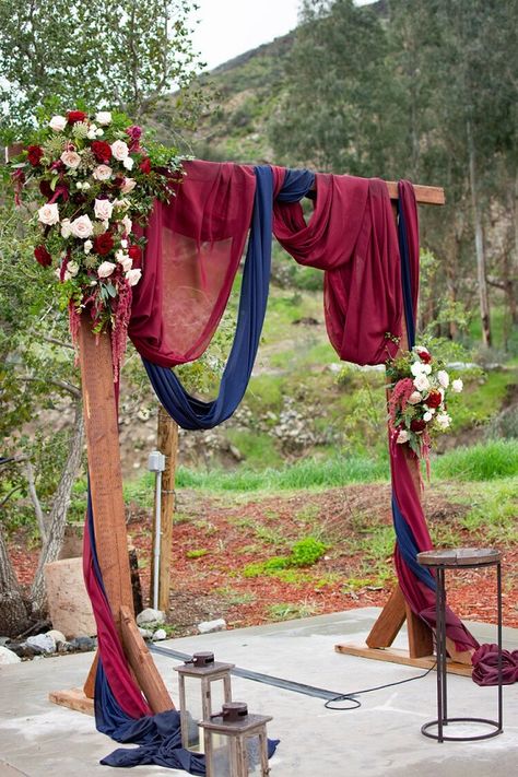 Navy and Burgundy for Navy Blue Wedding Theme 2023, Navy Blue Groomsmen Suits Burgundy Bridesmaid Dresses - ColorsBridesmaid Navy Blue Maroon And Silver Wedding, Navy And Burgundy And Gold Wedding, Wedding Arch Ideas Burgundy And Navy, Burgundy Navy And White Wedding, Navy And Burgundy Wedding Dress, Royal Blue And Maroon Wedding Theme, Fall Elopement Decor, Burgundy Blue And Gold Wedding, Red Wine And Navy Blue Wedding