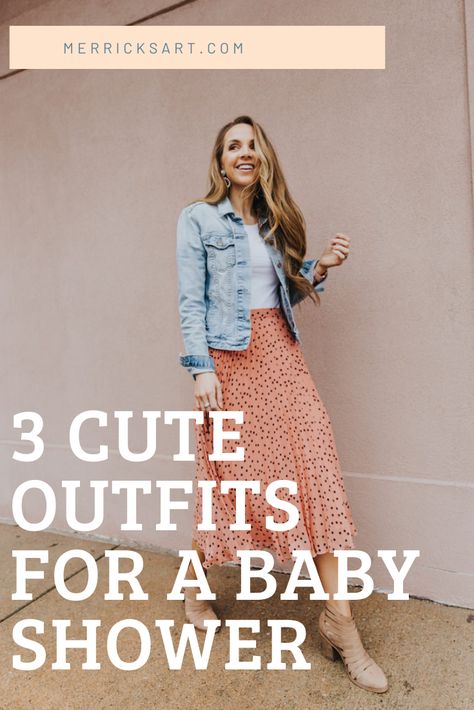 What should you wear to a baby shower when you’re attending as a guest? There are three simple formulas to put together a great outfit. Wedding Shower Outfits For Guest, Outfit Para Baby Shower, Casual Baby Shower Outfit, Winter Baby Shower Outfit, Fall Baby Shower Outfit, Baby Shower Outfit For Guest Fall, Wedding Shower Outfit, Bridal Shower Guest Outfit, Baby Shower Outfit Ideas