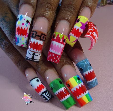 KD ☆ (@NailsbyKDxx) on X Junk Nails, Nails For Kids, Scene Kids, Funky Nails, Nails, Instagram