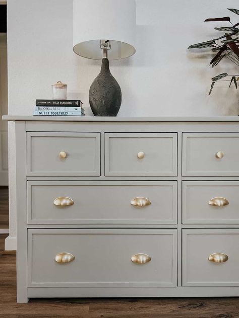 Refurbished Ikea Hemnes Dresser, Ikea Dresser Styling, Ikea Hemnes Dresser Makeover, Hemnes Dresser Hack, Refinished Dresser Diy, Ikea Hemnes Hack, Ikea Dresser Makeover, Ikea Dresser Hack, Ikea Hemnes Dresser