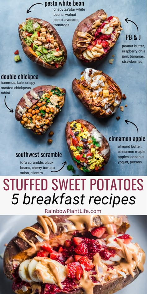 Breakfast Sweet Potatoes, Potatoes Breakfast, Sweet Potato Breakfast, Savory Breakfast, Savory Recipes, Sweet Potato Recipes, Vegan Breakfast Recipes, Vegan Breakfast, Healthy Breakfast Recipes