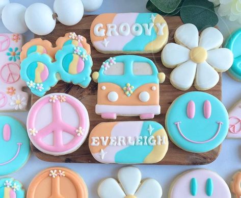 Baby Birthday Cookies, 4th Birthday Cake, 8 Birthday, Boho Birthday Party, Hippie Birthday, Cookies Theme, 4th Birthday Cakes, 1st Birthday Party Themes, Cute Coffee Cups