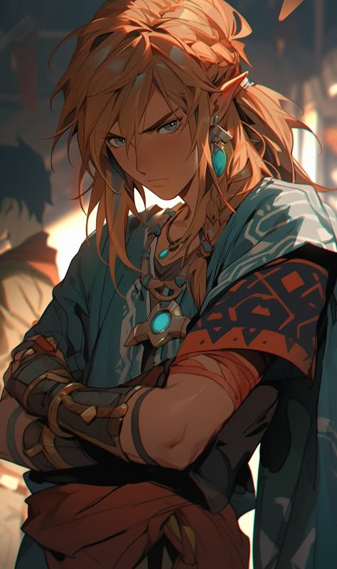 Zelda Link Fanart, Link Breath Of The Wild, Link Fan Art, Link Fanart, Botw Link, Link Botw, Zelda Fanart, Wallpaper Cover, Zelda Anime