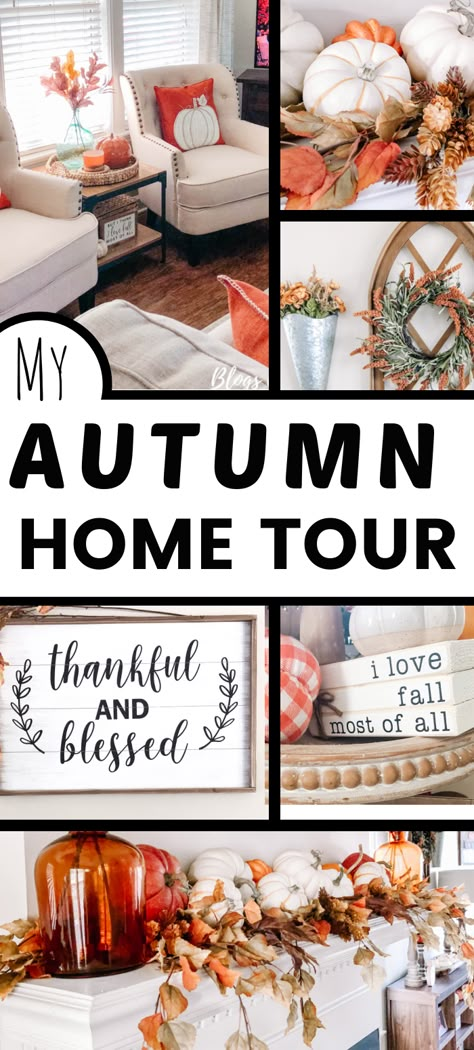 Fall Decor Ideas Inside Home, Autumn Decor Ideas Living Room, Hearth Fall Decor, Fall Themed Living Room Ideas, Living Room Thanksgiving Decor, Fall Decoration Ideas Living Rooms, Fall Decorating Living Room, Fall Decor Ideas For Kitchen Island, Autumn Home Decor Ideas Kitchen