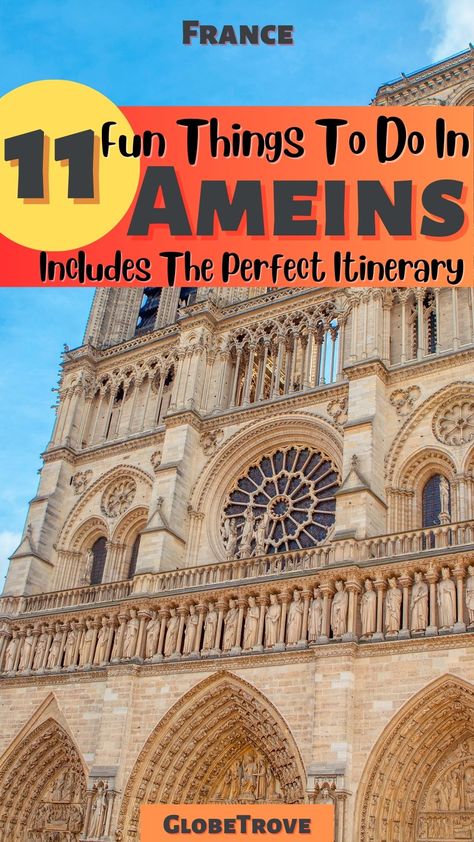 Things to do in Amiens Non Touristy Things To Do In Paris, Day Trip To Normandy From Paris, Paris Arrondissement Guide, Amiens France, French Trip, Map Of Paris Attractions, Cool Playgrounds, Europe Continent, France Travel Guide