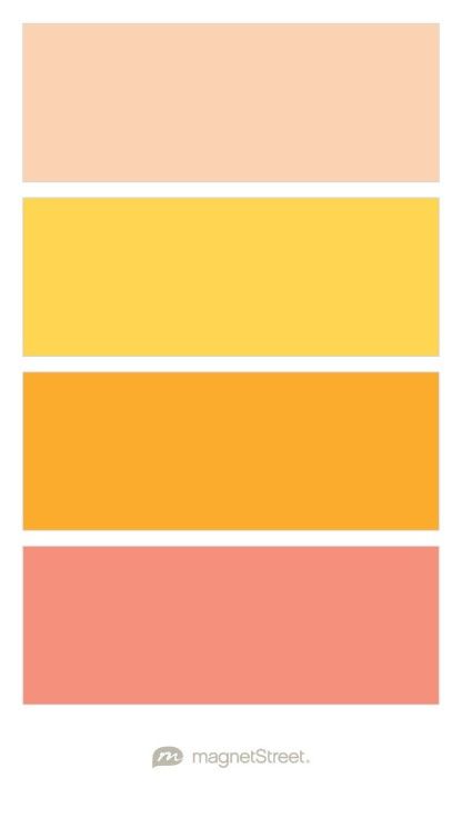 Coral Pink Yellow Colour Palettes, Peach Pink Yellow Color Palette, Peach Colour Pallet, Coral And Yellow Color Palette, Pink Peach Yellow Colour Palettes, Yellow Coral Color Scheme, Coral Yellow Color Palette, Pink Orange Gold Color Palette, Peach Yellow Color Palette