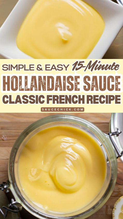 HOLLANDAISE SAUCE RECIPE Holidaze Sauce, Hollandaise Sauce Recipe, How To Make Hollandaise Sauce, Eggs Benedict Sauce Recipe, Hollandaise Sauce Recipe Easy, Carnivore Hollandaise Sauce, Small Batch Hollandaise Sauce, Easy Blender Hollandaise Sauce, Holindaise Sauce Recipe Blender