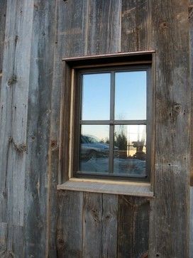 minimal window trim on exterior. Burn Barn Project: BROMBAL USA + CRITTALL USA traditional exterior Minimal Window Trim, Barn Window Ideas, Ohana House, Wood Window Trim, Black Windows Exterior, Rustic Farmhouse Interior, Barn Windows, Barn Window, Wood Siding Exterior