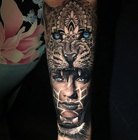 12+ Best Tiger Headdress Tattoo Designs | PetPress Tiger Headdress Tattoo, Tiger Headdress, Headdress Tattoo, Nice Tattoos, Petit Tattoo, Aztec Tattoo, Blue Tattoo, Geniale Tattoos, Indian Tattoo