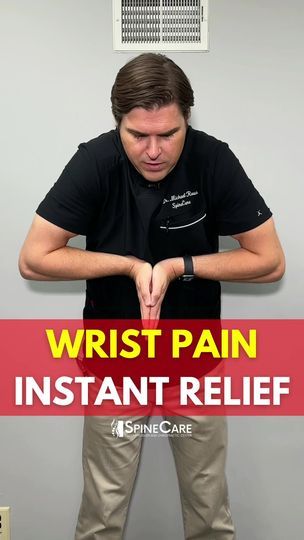 Michael Rowe, Wrist Pain Relief, Spine Care, Wrist Exercises, Easy Exercise, Wrist Pain, Carpal Tunnel, Chiropractic, Easy Workouts