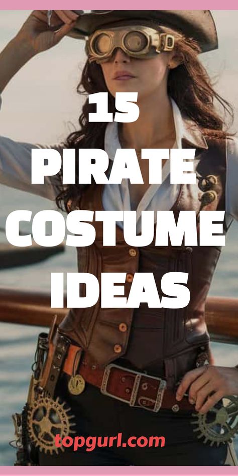 15 Swashbuckling Pirate Costume Ideas to Make Ye the Toast of the Seven Seas Pirate Hats Women, Pirate Costume Women Ideas, Halloween Costumes Women Pirate, Fishnet Fits, Cute Pirate Outfit, Pirate Woman Costume, Pirate Costume Ideas For Women, Pirate Outfit Diy, Diy Pirate Costume For Women