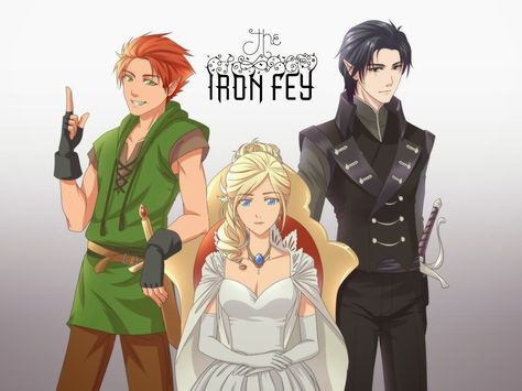 Puck, Meghan and Ash from the Iron Fey series by Julie Kagawa Julie Kagawa, The Iron King, Monday Musings, Iron Fey, Iron King, Read List, Anime Smile, Kagawa, King Book