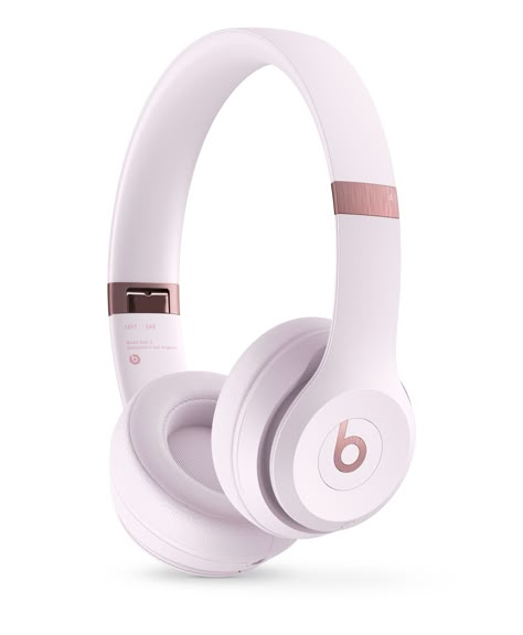 Beats Solo 4 — On-Ear Wireless Headphones – Cloud Pink Beats Wireless, Acoustic Architecture, Headphones Apple, Beats Headphones Wireless, Pink Headphones, Headphone Fashion, Apple Headphone, Dream Phone, Cloud Pink