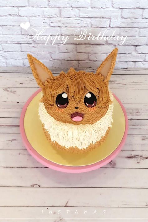 Eevee Cupcakes, Eevee Pokemon Cake, Eevee Birthday, Evee Pokemon, Pokémon Birthday, Pokemon Eevee Evolutions, Pokemon Cake, Eevee Evolutions, Party Deco