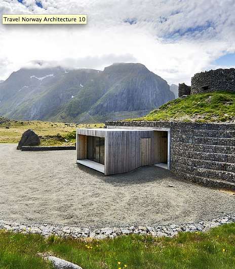 Architectural Hiking Trails Image 6 Norway House, Gabion Baskets, Stone Landscaping, Lofoten Islands, Cool Tree Houses, Nordic Countries, Urban Furniture, Concrete House, Koh Tao