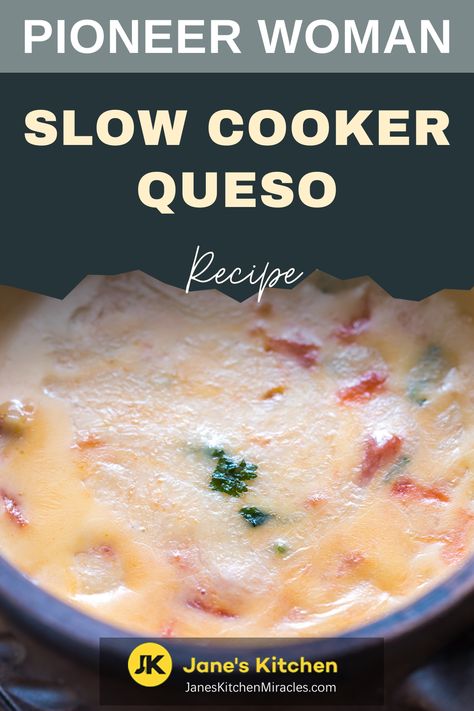 Warm queso dip with tortilla chips Pioneer Woman Queso Dip, Crock Pot Queso Dip, Slow Cooker Queso Dip, Pioneer Woman Brisket, Chili Queso Dip, Crock Pot Queso, Pioneer Woman Ree Drummond, Queso Recipe, Crowd Pleasing Appetizers