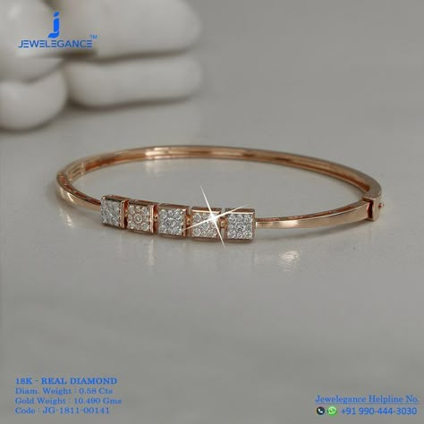 Diamond Kada, Fall Blue, Jewerly Bracelets, Diamond Accessories, Diamond Bracelet Design, Trendy Jewerly, Wedding Fall, Jewelry Bracelets Gold, Bangles Jewelry Designs