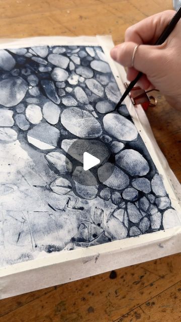 Cool Watercolor Ideas, Abstract Watercolor Paintings Tutorials, Abstract Watercolors, Watercolor Scenery, Art Tutorials Watercolor, Abstract Painting Techniques, Cabin Art, Therapeutic Art, Geometric Design Art