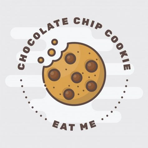 Cookie badge logo Premium Vector | Premium Vector #Freepik #vector #logo #food #label #design Cookies Graphic Design, Cookies Design Ideas, Cookie Logo Design Ideas, Cookies Logo Design, Cookie Logo, Cookies Logo, Cookies Art, Cookies Design, Cookie Vector