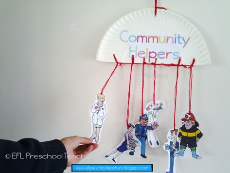 Community Helpers Sensory Activities, Community Helpers Chart Preschool, Community Art Activities, Community Helpers Decorations, Community Helpers Snack Ideas, Community Helpers School Age Activities, Community Helpers Activities Preschool, Community Helpers Sensory, Printable Community Helpers Buddies Paper Dolls