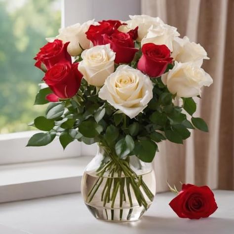 Red And White Roses, Garden Living, Fresh Cut Flowers, Valentine Special, Wholesale Flowers, All Flowers, Blossom Flower, Container Plants, In Bloom