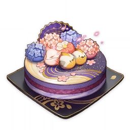 Cake for Traveler | Genshin Impact Wiki | Fandom Genshin Impact Cake, Genshin Impact Food, Genshin Food, Genshin Leaks, Anime Cake, Food Props, Cute Food Art, Raiden Shogun, Special Cake