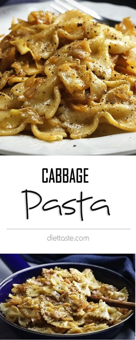 Cabbage Pasta, Nostalgia Recipes, Kitchen Nostalgia, Comfort Pasta, Vegetarian Cabbage, Croatian Recipes, Homemade Recipe, Cabbage Recipes, Healthy Pastas