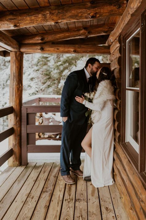 Alicia + Nate decided to get married at a hiking trail located in Lincoln, New Hampshire. They are both avid hikers and are completing their NH 48 4,000 footer list so they knew that an elopement in the White Mountains was a must! Luckily we had fresh snowfall just in time for their elopement! The White Mountain National Forest ranger station was open and they even invited us in to take some memorable photos by the fireplace! New Hampshire Winter, Lincoln New Hampshire, Ranger Station, Fresh Snowfall, Forest Elopement, White Mountain National Forest, New Hampshire Wedding, Forest Ranger, How To Elope