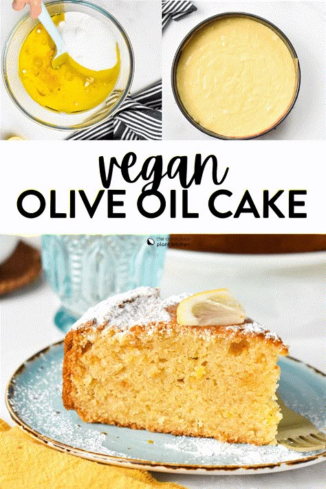 Vegan Olive Oil Cake, Oil Cake Recipe, Olive Oil Cake Recipe, Lemon Olive Oil Cake, Fav Food, Vegan Cake Recipes, Oil Cake, Olive Oil Cake, Decadent Cakes