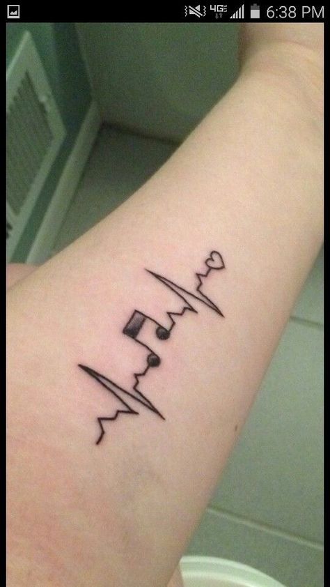 Cute Music Tattoos For Women, Music Tattoo Designs For Guys, Musical Tattoos For Guys, Music Inspired Tattoos For Women, Musical Tattoos For Women, Mini Tattoos Music, Tattoo Quotes For Couples, Small Music Tattoos, White Tiger Tattoo